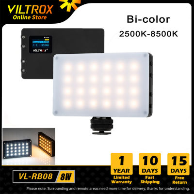 Viltrox RB08 Mini Selfie Light LED Video Light แบบพกพาโทรศัพท์เติมแสงแผง2500K ~ 8500K สำหรับกล้องถ่ายภาพ Studio