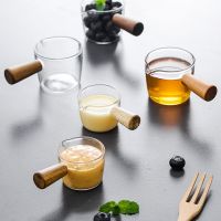 【CC】 Taste Dish resistant Multi-functional Cup Glass Sauce Vinegar Plate With Handle