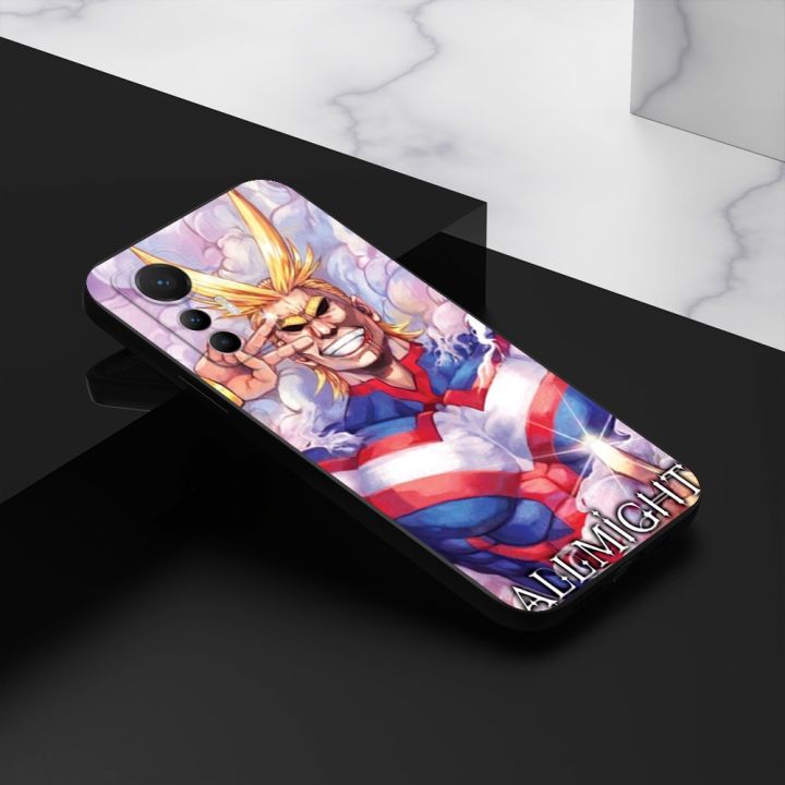 case-for-xiaomi-12-lite-6-5-inch-silicon-phone-back-cover-black-tpu-case-anime-hero