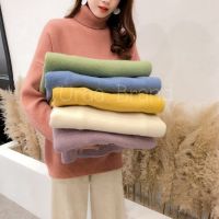 利5 สี (พร้อมส่ง) เสื้อไหมพรมคอเต่า รุ่น Sweater Winter BT Colorful