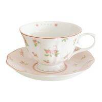 Genuine Original High-end Pink! Rose Rabbit Ceramic Coffee Cup and Saucer Set ins style French style niche light luxury tea set high-value tea cup