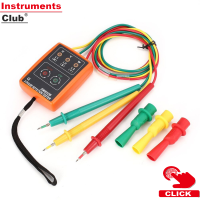 Instruments เครื่องทดสอบการหมุน3เฟส SM852B,เครื่องตรวจจับลำดับเฟสกริ่ง LED แสดงเฟส