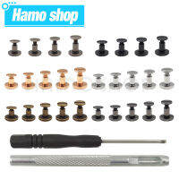 10 ชุดโลหะ Solid สกรู NAIL Rivet โค้งคู่สายคล้องคอสกรูเครื่องมือสำหรับกระเป๋าเดินทางหนัง CRAFT เสื้อผ้า/ กระเป๋า/รองเท้า-Shief