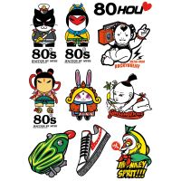 10x Sticker Vintage Cartoon A4 Size Phone iPad Tablet Laptop Luggage Skateboard Bicycle Motorcycle Auto Car Styling Decal Note Books Pads