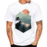 New Summer Men Short Sleeve At Dusk Vast Views A Scenic Sunset Mounns Bike Cycling T Shirt White Casual Tees Hip Hop Tops| | - Aliexpress