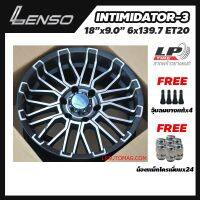 [ส่งฟรี] ล้อแม็ก LENSO รุ่น INTIMIDATOR-3 ขอบ18" 6รู139.7 สีดำด้านหน้าเงาด้าน กว้าง9" จำนวน 4 วง