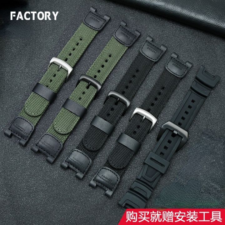 gelang-jam-untuk-jam-tangan-casio-sgw-100-sgw-200-seri-pria-nylon-kanvas-resin-strap-watch-silikon