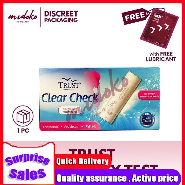 Midoko Trust Clear Check Pregnancy Test Kit (Cassette) Lazada PH
