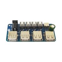 Power Expansion Module Button Control Module 5V Power Supply 4 Way USB Power Distribution Board Power Supply Hub