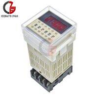 【CW】 110V 220V 12V 24V Relay Digital Delay 2 Timers Cycly Timming with Base for Boiler