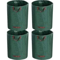 4 Pack Garden Sack 272 L Garden Waste Sack Foldable Garden Sack Self-Standing with 4 Handles,Reusable Leaf Sack