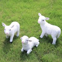 Pastoral Simulation Animal Resin Goat Sheep Ornaments Outdoor Garden Lawn Statue Furnishing Courtyard Sculpture Decoration Craft