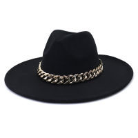 Brim Fedora หมวกผู้ชายผู้หญิงเลียนแบบผ้าขนสัตว์รู้สึกหมวกสไตล์อังกฤษ Super Big Brim หมวกปานามากับหมวกแต่งงาน