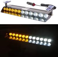 12 LED 36W S12 Car Vechicle Strobe Flash Emergency Light car Windshield Sucker Flashing Warning lamp Red Blue Amber White