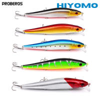 PROBEROS Fishing Lure 14ซม. 23G พลาสติกเหยื่อประดิษฐ์ปลาปลอมลอย Minnow Lure 4 # Treble Hooks Trolling Lure Fishing Tackle 钓鱼鱼饵 DHM002