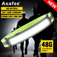 Asafee H0517 COB Outdoor Super Bright Headlight 4 Modes Switch Press switch Builtin battery TYPE-C charging mountain light night running lamp IPX4 Waterproof