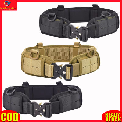 LeadingStar RC Authentic Men Battle Belt Multi-functional Camouflage Adjustable Molle System Nylon Belt For Outdoor Sports Rock Climbing