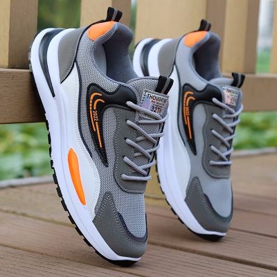 Men Shoes Lace-Up Men Sneakers Breathable Mesh Casual Sports Shoes Man Outdoor Running Shoes Fashion No-Slip Male Sneaker