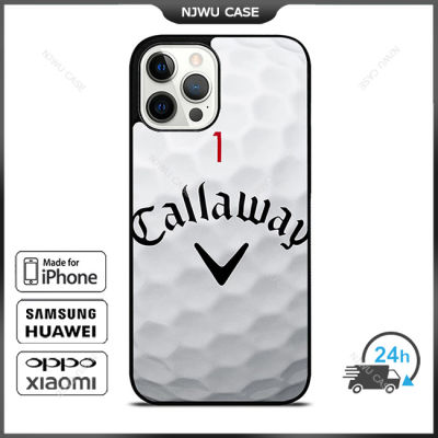 Callaways Golf Ball White Phone Case for iPhone 14 Pro Max / iPhone 13 Pro Max / iPhone 12 Pro Max / XS Max / Samsung Galaxy Note 10 Plus / S22 Ultra / S21 Plus Anti-fall Protective Case Cover