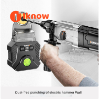 I Know Electric Hammer Drill Dust Cover Impact Drill Dust Collector Attachment-Smart Digital Display