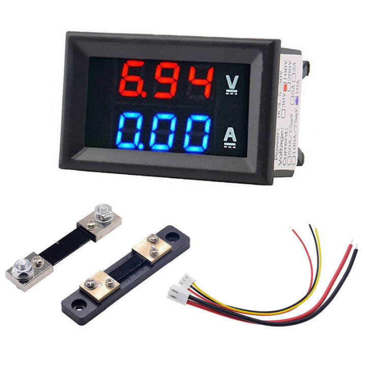 DC 100V 10A 50A 100A Digital Voltmeter Ammeter Wattmeter Voltage