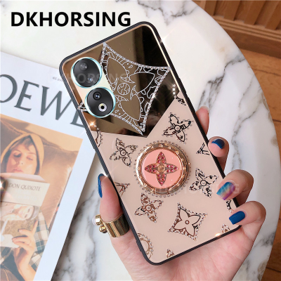 DKHORSING เคสสำหรับ HONOR แฟชั่น90 5G / HONOR 90 Lite/ HONOR 70 Lite เคสมือถือใหม่ซิลิโคน90 Lite เคสหลังประดับเพชรแหวนใส่นิ้วแวววาว HONOR90 5G 2023