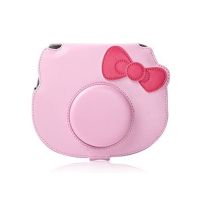 เคสกล้องสำหรับ Fujifilm Instax Mini Hello KT Instant Camera กระเป๋าหนัง Pu พร้อมสายกระเป๋าถือพาดไหล่ปรับได้