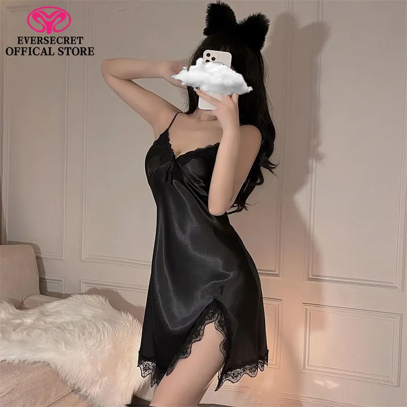 Hesxuno Nightgown Sexy Lingerie For Women,Nightwear Underwear Robe  Sleeveless Camisole Slip Dress Babydoll Sleepwear Dress 