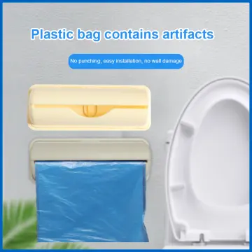 Trash Bags Storage Box Garbage Bag Dispenser For Kitchen Bathroom Wall  Mounted Grocery Bag Holder Container Plastic Bags Organizers And Storage
