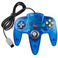 2แพ็ค/ชุดจอยสติ๊กสำหรับ N64คอนโทรลเลอร์ย้อนยุคที่ถือเกมจอยสติ๊ก N64คอนโซล