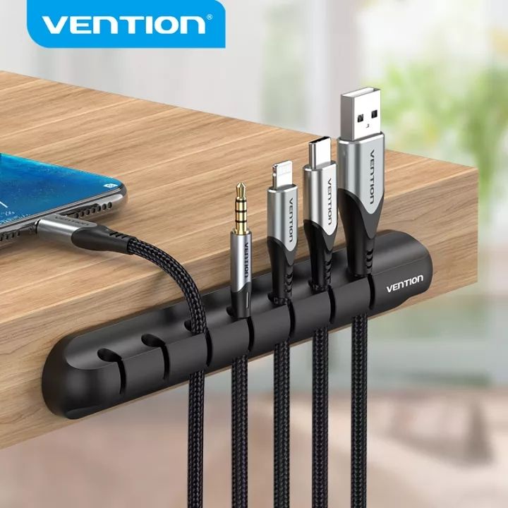 Vention Cable Organizer Desktop Holder USB Cable Management for ...