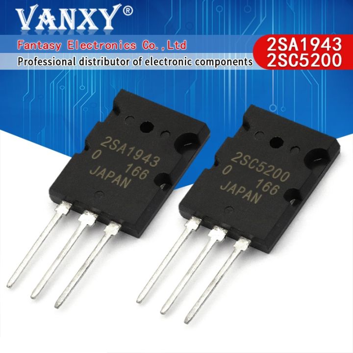 20PCS 2SA1943 TO-3P 2SC5200 TO-3PL=10pair ( 10PCS C5200 + 10PCS A1943 ) WATTY Electronics