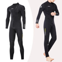 Diving Wetsuit Full Length Wet Suit Surf Diving Suit Front Zipper Swimsuit