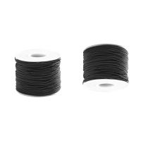【YD】 2X 1.5 MM/1.0 Leather Waxed Cord Cotton Thread String Necklace Rope Jewelry Making