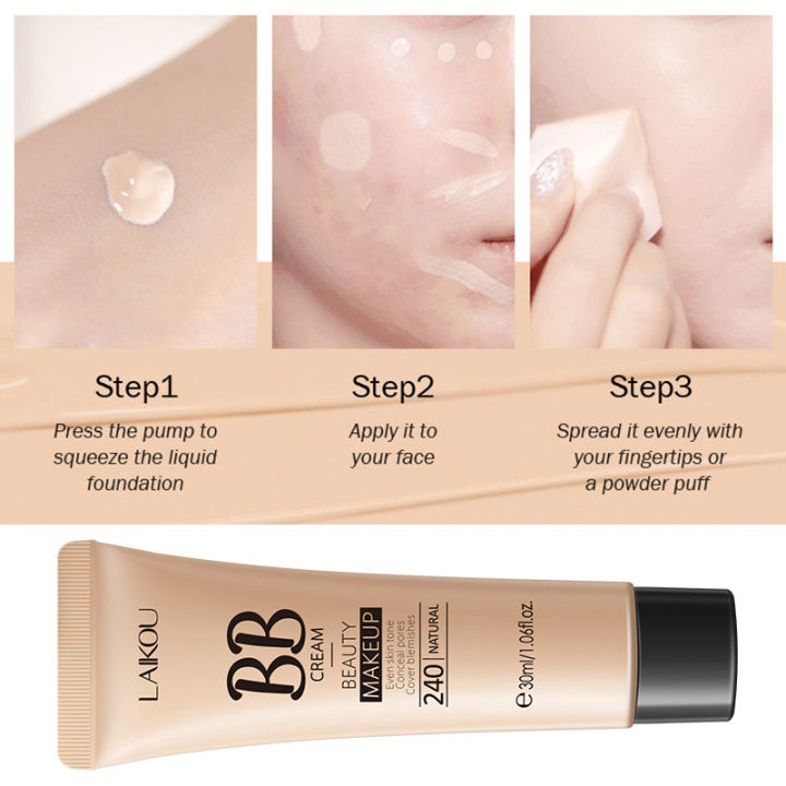 3สี-bb-cream-foundation-คอนซีลเลอร์บำรุงผิวหน้า-whitening-cream-professional-ปกปิด-foundation-long-lasting-face-primer