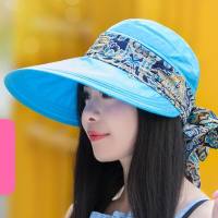 【CW】 Women S Sunbonnet Sun Hat Summer Folding Sunscreen Anti-UV Large Beach Cap Summer Hat Fashion Sunhat หมวกผู้หญิง