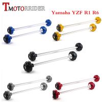 CNC Aluminum Front Rear Wheel Fork Axle Cap Crash Slider Falling Protection Guard Cover for Yamaha YZF R1 R6 a Y-ZF R-1 R-6