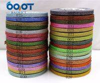 OOOT BAORJCT 1710181 34 colors 6MM Glitter ribbon Christmas webbing for wedding craft bow gift decoration Wrapping riband DIY Gift Wrapping  Bags