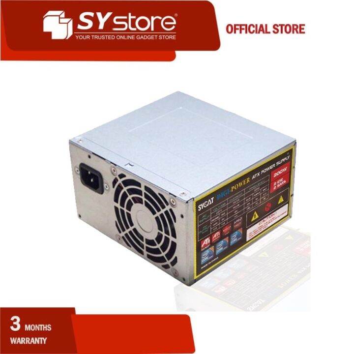 【COD】xungangangou60768 SYCATC3001 Power Supply 200W PSU PC Case Power