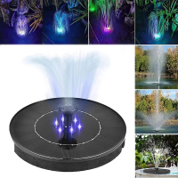 Mini Solar Water Fountain Pool Waterfall Fountain Garden Decoration Outdoor Bird Bath Solar Powered Floating Water Courtyard.