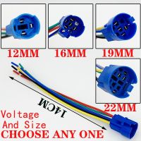 12mm 16mm 19mm 22mm Cable Socket Used for Metal Button Switch Wiring 2-6 Wire Stable Light Indicator Button Connector