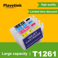 Plavetink T1261 Refill Ink Cartridge Stylus NX330 NX430 For Epson Workforce 520 60 435 545 630 633 635 645 840 845 Printer