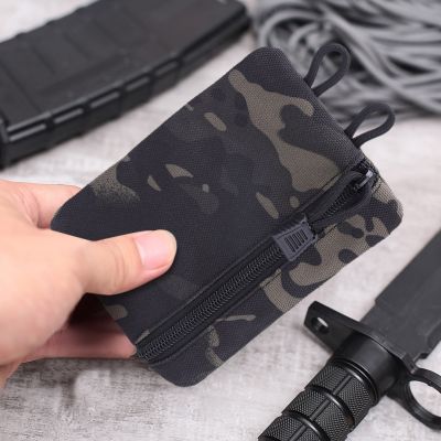 ♘◙☃ Multifunctional Credit Card Wallet Oxford Cloth Portable Small Tool Storage EDC Pouch Wear Resistant for Outdoor Sports Climbing