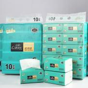 Bịch 10 gói giấy ăn Caitong 5 lớp 12 x 17.5cm K30 Dai mềm không mủn Thuận