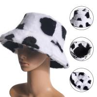 Bucket Cap All-Match Cow Print Thickened Bucket Cap Uni Hat Stylish