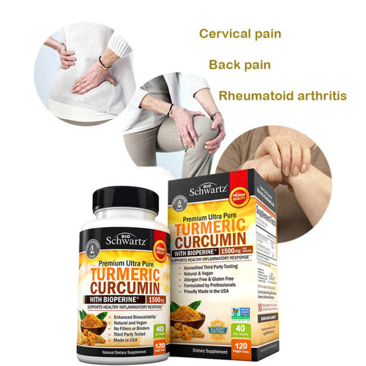 Joint Pain Relief Chondroitin Calcium Capsules Curcumin Knee Health Bone Nutritional Supplement