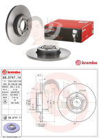 08 5747 11 จานเบรค ล้อ F (ยี่ห้อ BREMBO) รุ่น UV AUDI 100, A6 ปี1994-1999