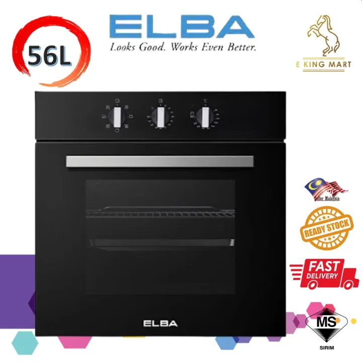 Elba BuiltIn Oven VOLTO EBOK5670(BK) 56Litres 7Function Oven Triple