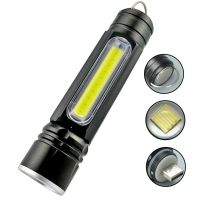 New Multi-Functional Outdoor Household Portable Searchlight Strong Lights USB Rechargeable Light LED Flashlight Rechargeable  Flashlights