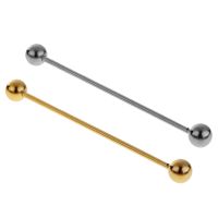 【HOT】☜✌ Pin Round Barbell Collar Tie Clip Clasp Bar Necktie Fashion Jewelry for Valentines Day Anniversary